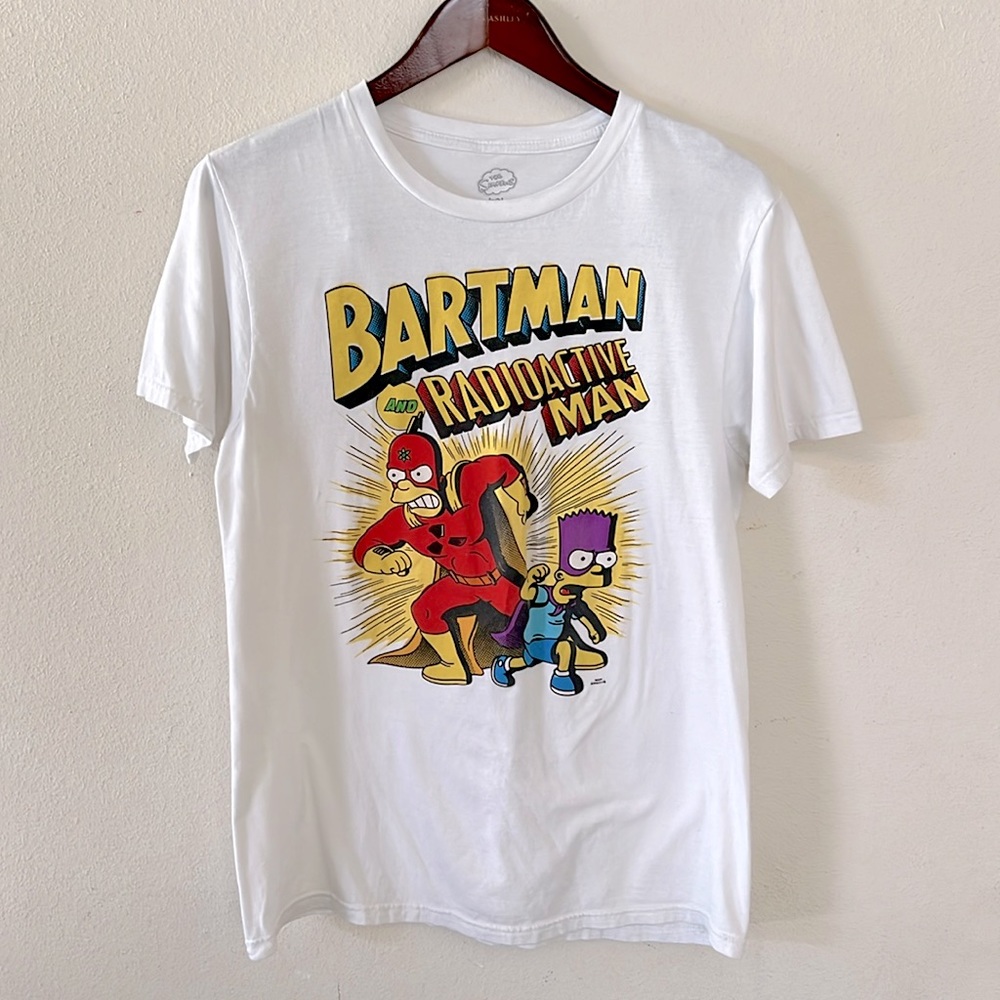 The Simpsons Bartman and Radioactive Man Graphic Tee Unisex Size Medium